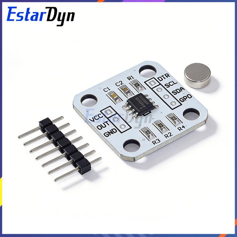 2 Stück AS5600 Magnetischer Encoder Induktionswinkelmessung Sensor Modul 12bit Hohe Präzision