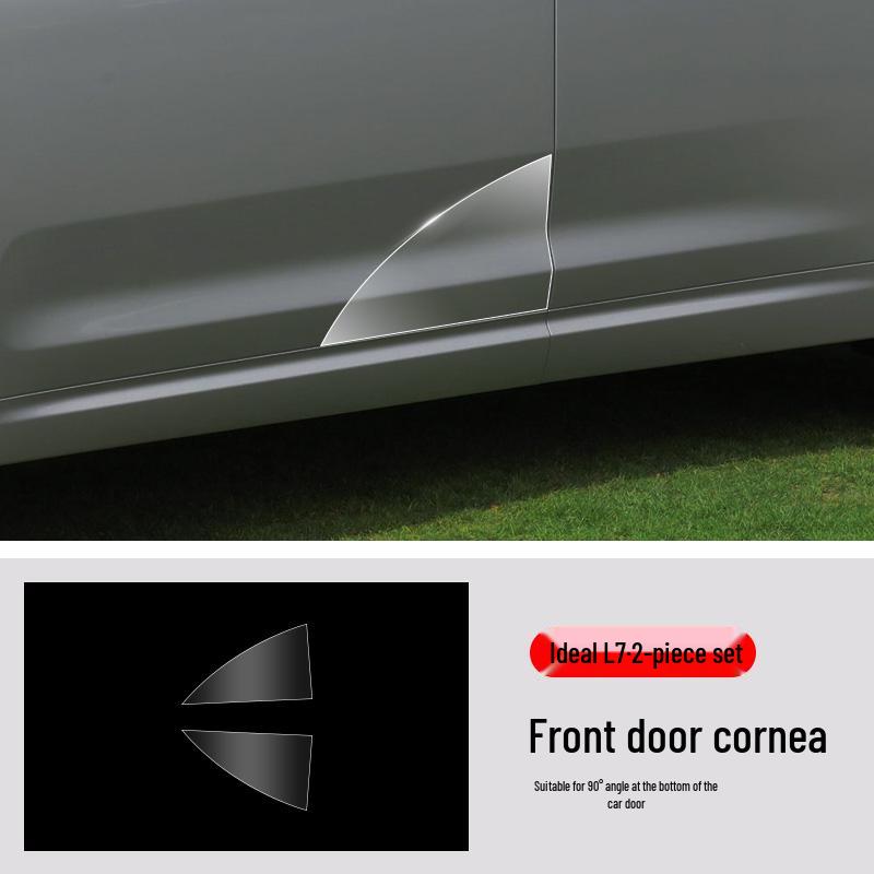 Ideal L7 Car Door Protection Stickers: Custom-Cut TPU Transparent Film for Door Triangle Area.