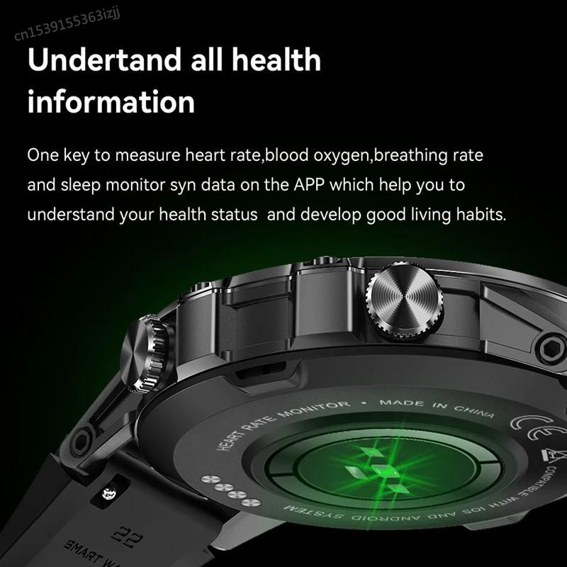 Smartwatch K52 Bluetooth-Anruf 1,39 Zoll IPS Großer Bildschirm 400mAh Lange Standby-Zeit Gesundheitsüberwachung Outdoor-Sport Männer Frauen Smartwatch