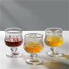 50ml High End Carved Cocktail Glass Retro Glass Cup Red Wine Cup Personalized Sweet Wine Cup Transparent Bar Exquisite Glassware