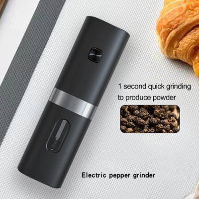 Elektrikli Baharat Öğütücü Temizle Görünür LED Ayarlanabilir El Çok Fonksiyonlu Otomatik Tuz Biber Çeşni Taşlama Aracı Mutfak Alet
