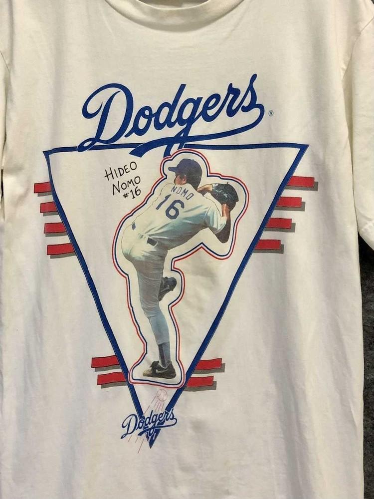 Футболка с коротким рукавом хлопковая унисекс The Dodgers Hideo Nomo #16 Концертная S-5XL LO333 Унисекс футболка S