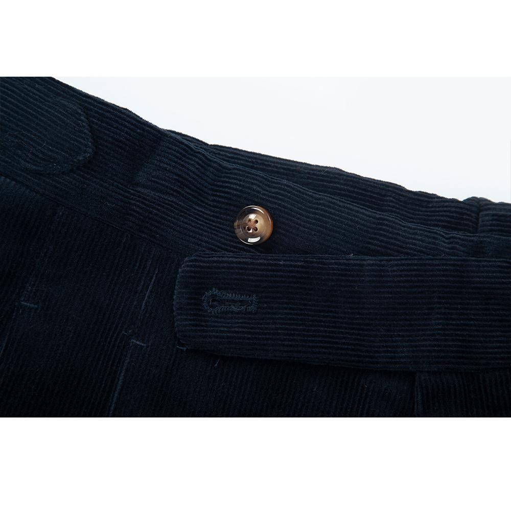MANNERGRAM Corduroy Two-Pleated Hybrid Pants Navy