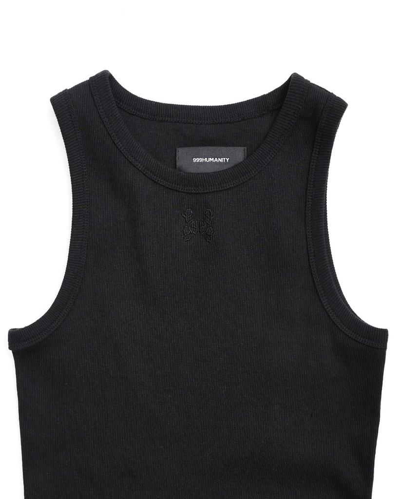 999Hyumeoniti Ribbed Logo Sleeveless (Black)