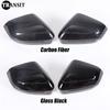 Bright Black Side Mirror Cover Caps for BMW 5 7 I5 I7 Series G60 G61 G68 G70 M5 G90 2024 2025 Car accessories Left Hand Drive