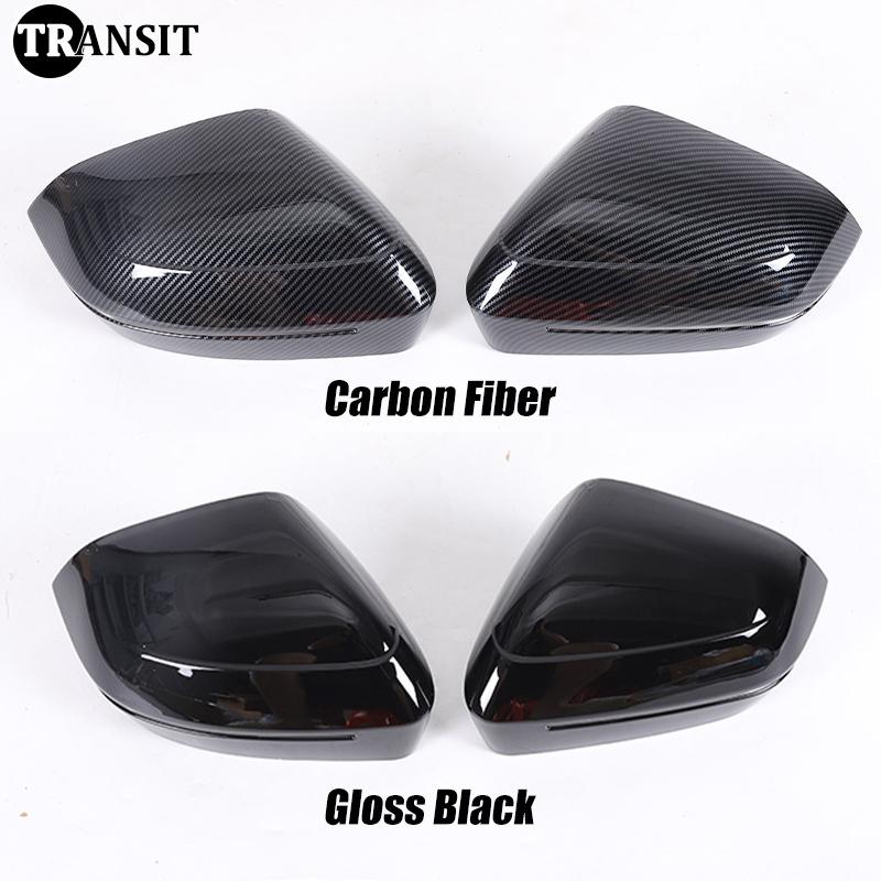Bright Black Side Mirror Cover Caps for BMW 5 7 I5 I7 Series G60 G61 G68 G70 M5 G90 2024 2025 Car accessories Left Hand Drive