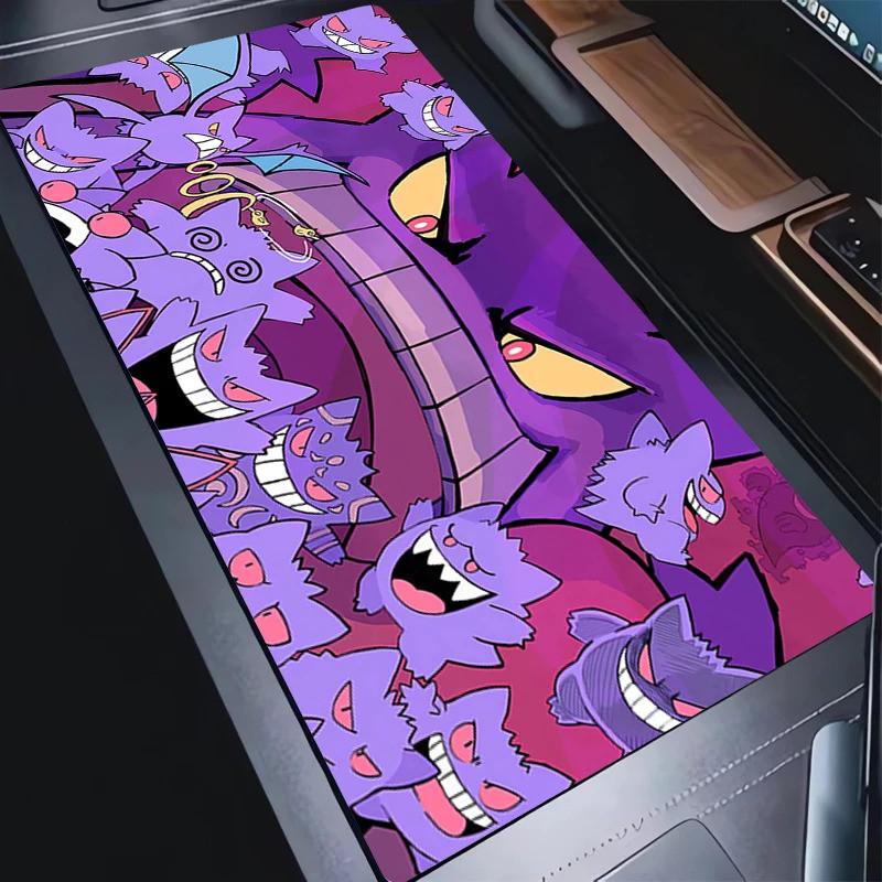 Desksetup Mouse Pad Large PC Black Purple Japan Anime Desk Mat Laptop PpokemonS Monster Keyboard Rug Gaming Accessories Ggenga 800x300x2mm