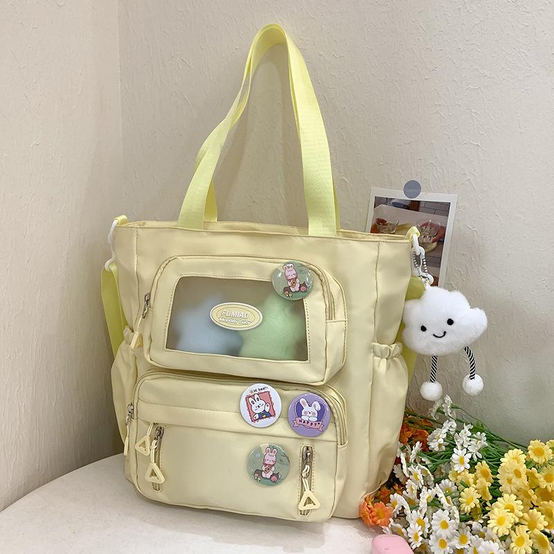 Tutorial Bag Tutorial Bag Carrying Book Bag Girls and Children Primary School Students Letter Pain Bag