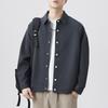 New Japanese Retro Single-breasted Lapel Jacket Light-cooked Shirt Jacket for Men Loose
