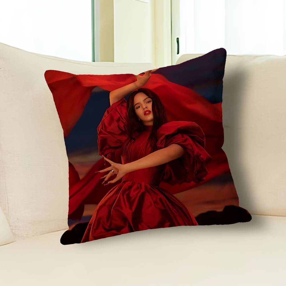 R-Rosalias Motomami Anime Celebrity Merchandise All-Match Printed Pillow Case Sofa Car Office Room Decoration Protector