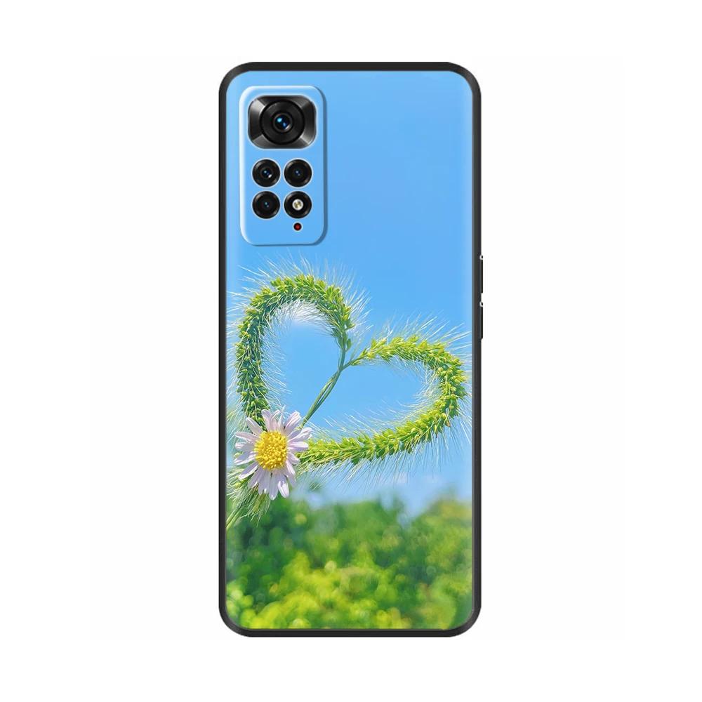 Hülle Für Xiaomi Redmi Note 11 11S Weiches Flüssigsilikon Cartoon Hülle Für Redmi Note11 Pro Plus Fundas Gemustert Vollschutz