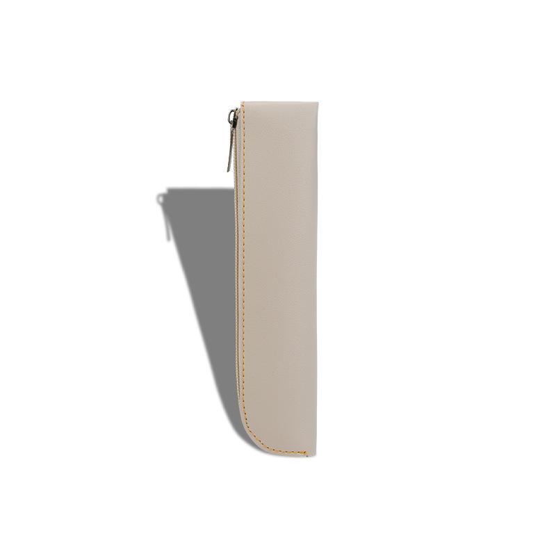 1Pc PU Leather Pencil Bag Notebook Elastic Rubber Band Buckle Pen Clip Portable Lightweight Pen Holder Case School Supplies
