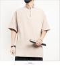 2022 Chinese Style Men's Casual Cotton Linen T-shirt, Retro Plus Size Long Sleeve Tang Suit