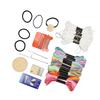 Mini Loom Machine 14 Hooks 18 Colors Threads Easy Operation Portable Mini Darning Loom for Handicraft DIY Repair