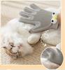 HIPHOPPET BSCI Reusable Double-Sided Pet Hair Removal Glove Eco-Friendly Silicone Massage Brush for Bathing & Grooming Cats Dogs