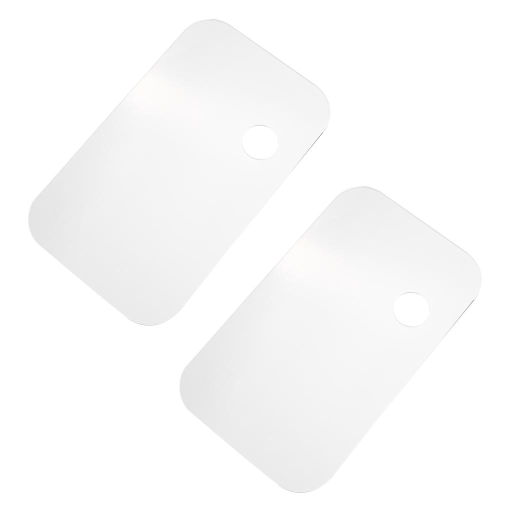 2PCS Acrylic Paint Palette Rectangle Shape Transparent Non-Stick Oil Paint Mixing Tray Comfortable