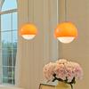 LED Medieval Glass Pendant Light Minimalist Cream Pumpkin Hanging Lamps For Bedroom Living Rooms Study Cafe Illumination Luminai