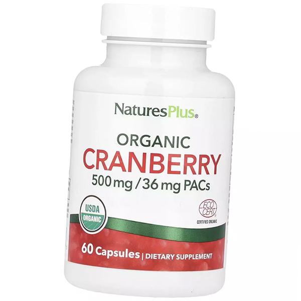 Экстракт Клюквы, Organic Cranberry, Nature's Plus  60капс (71375056)