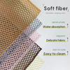 5pcs Household Kitchen Anti-Scratch Dish Wash Net Microfiber 3D Cleaning Mesh Cloth Reusable Dishwashing Cloth Scouring Pads