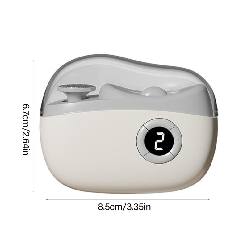 2 In-1 Electric Nail File Automatic Nail Clippers Electric Nail Clippers with Light Nail Trimmer for Kids Adults Seniors