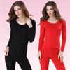 Women's Autumn Cotton Slim Fit Base Layer Set - Top and Pants