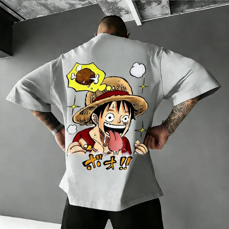 Oversized One Piece Anime Luffy T Shirt Men Women Summer 2026 Y2k Streetwear Casual Graphic Tee Loose Short Sleeve Tops Unisex
