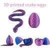 3D Printed Cool Snake Dragon Egg Multi-Joint Novel Easter Hot-Selling Gift Decompression Children'S Toys Desktop Decoration