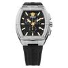 Versace Men's V-sporty Tonn.Greca Watch (VESP00124) - Quartz Movement, Water Resistant, Sapphire Crystal, Black Dial, Stainless Steel
