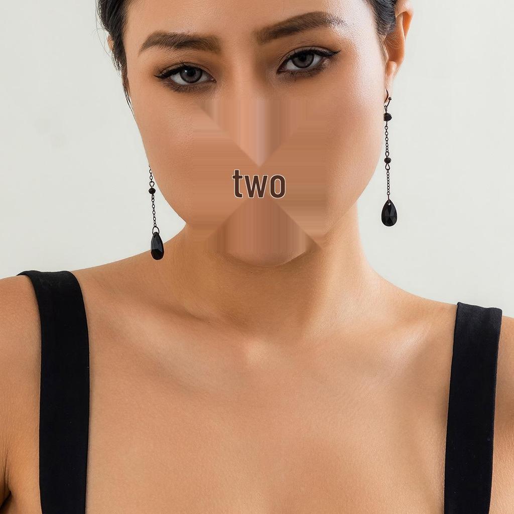 Retro Gothic Blutstropfen Quaste Choker Halskette