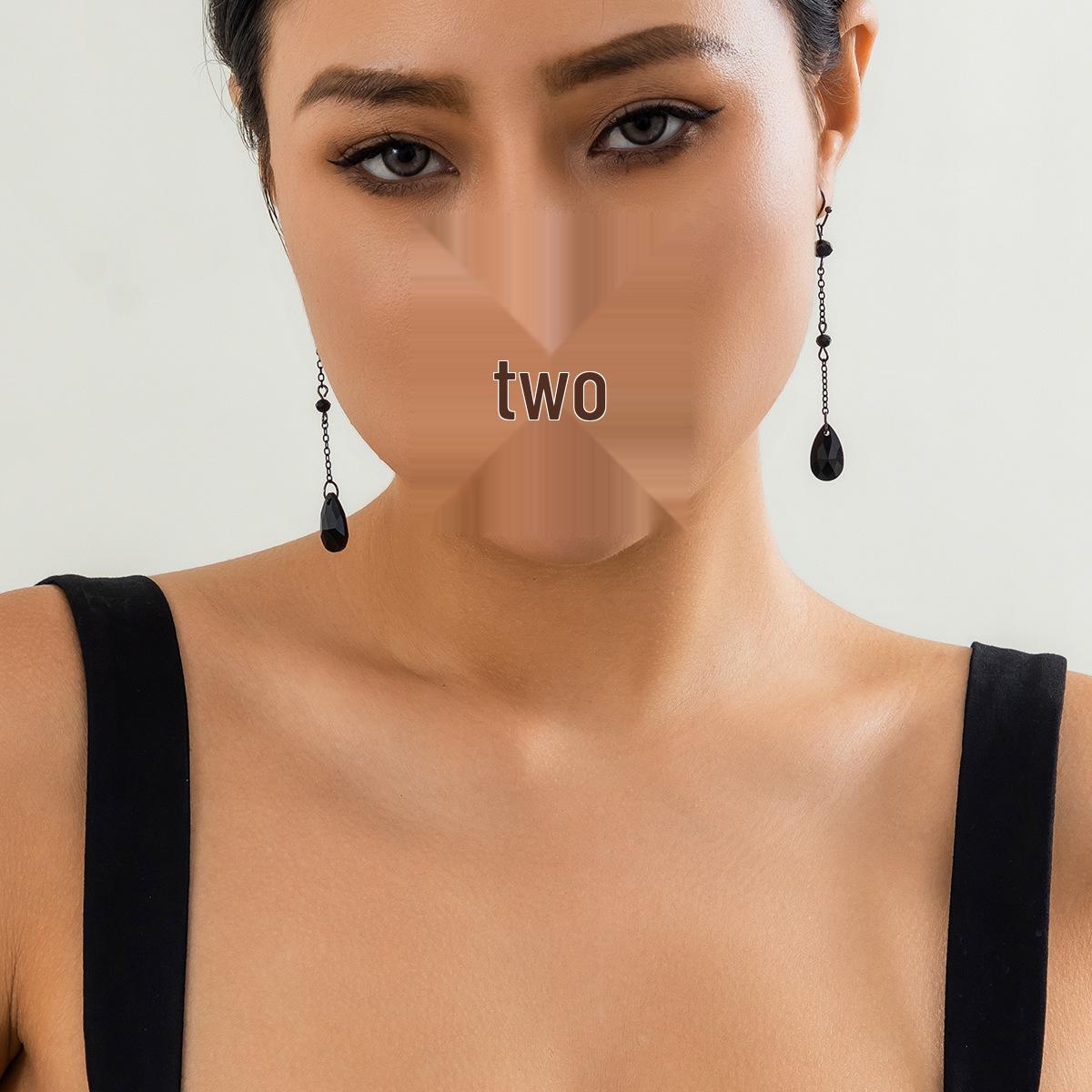 Ретро Готический Чокер-ожерелье с кисточкой в виде капли крови