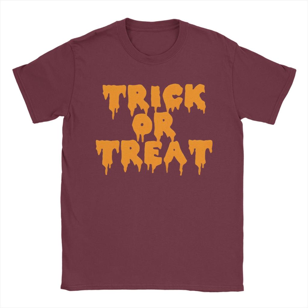 Men's Halloween TRICK or TREAT T Shirt  Cotton Clothing Funny Short Sleeve Round Collar Tees Gift Idea T-Shirt