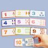 Montessori Wooden Number Matching Toys Digital Pattern Puzzle Toy Early Learning Math Educational Cognitive Game for Toddler Kid