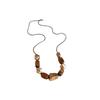 Retro Tiger Eye & Pearl Clavicle Necklace - Autumn/Winter Y2K Style