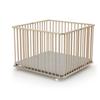WEBABY - Klappbares Babygitter aus Holz 100 x 100 cm CALI Rohbuche - 100x100