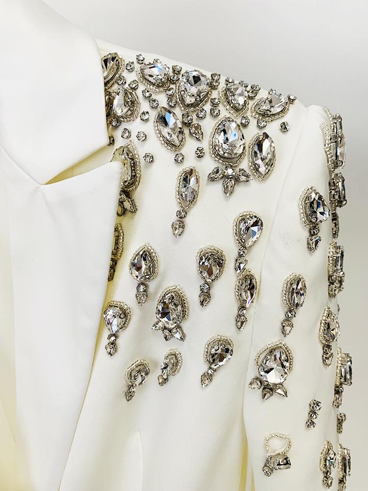 2026 High Street: Slim Fit Blazer with Beading & Rhinestones - Early Spring Collection