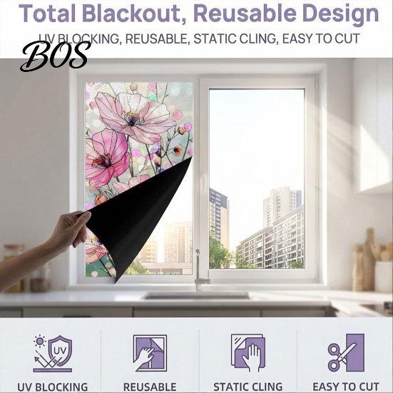 Nichtklebender Fensteraufkleber Statischer Glassticker, Farbige Blumenstruktur-Folie, UV-Kleberfreie Abziehbilder Lichtblockierend Wasserdicht Staubdicht für Zuhause