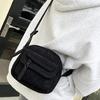 Einfache Vielseitige Cord-Umhängetasche Unisex Modisch Lässig Kleine Quadratische Tasche Personalisierte Pendler-Umhängetasche Geschenke