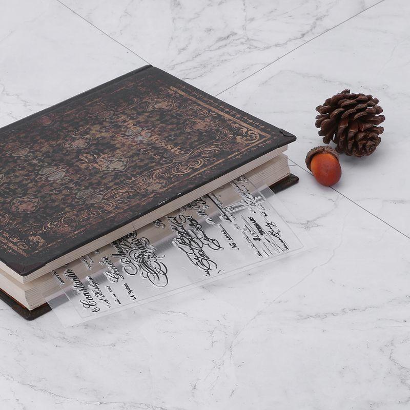 

PVC Transparent Stamp Seal Fancy Font Patterns DIY Scrapbook Photo Album top sale чистий