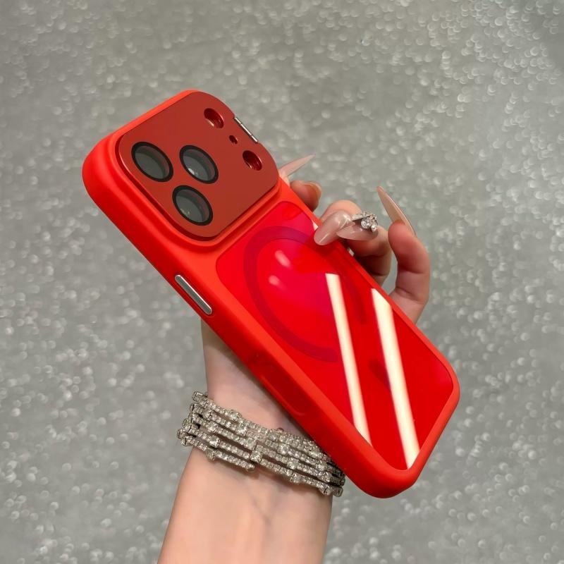 

Original Matte Metal Camera Protection For Magsafe Case For iPhone 17 16 Plus 15 14 13 12 Pro Max Magnetic Hard Shockproof Cover iPhone 15 красный