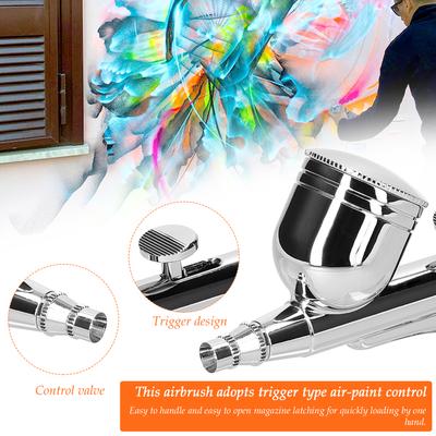 Επαγγελματικό κιτ αεροσυμπιεστή Airbrush πολλαπλών χρήσεων 0,3 mm 20-35 PSI Σετ αντλίας αέρα στυλό τύπου Airbrush για