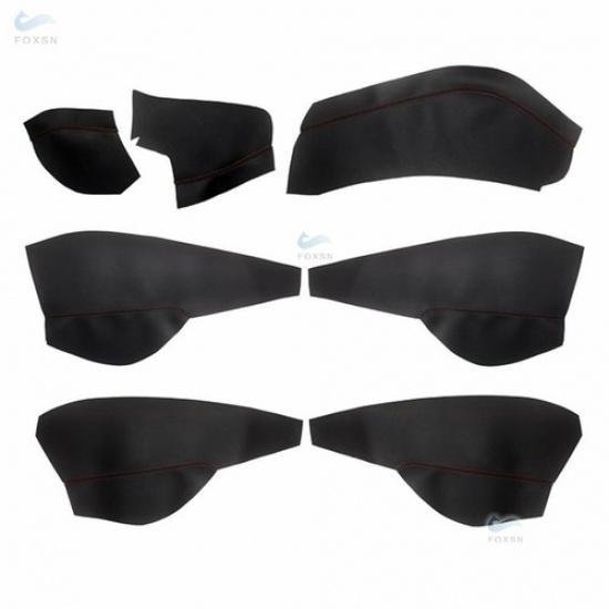 2/3*Door Armrest/Center Dashboard Panel Leather Cover For 16-18 Chevrolet Cruze