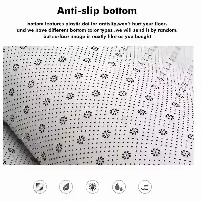 Star Array Print Round Carpet for Bedroom Living Room Camping Mats Flannel Anti-Slip Rug Yoga Mat Home Area Pad Birthday Gifts