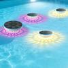 Solar Pool Light Waterproof Solar Powered Smart Lights For Pool For Outdoor Garden Home Wedding Bathroom Bathtub Party Hotel