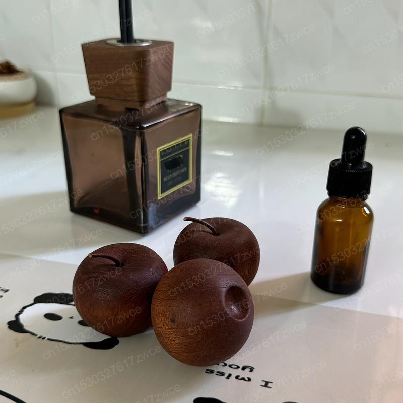 Natürliches Holz Apfel Aroma Diffusor Auto Haus Büro Tischdeko, Entspannender Duftspender, Weihnachtsgeschenk, Ätherisches Öl Diffusor