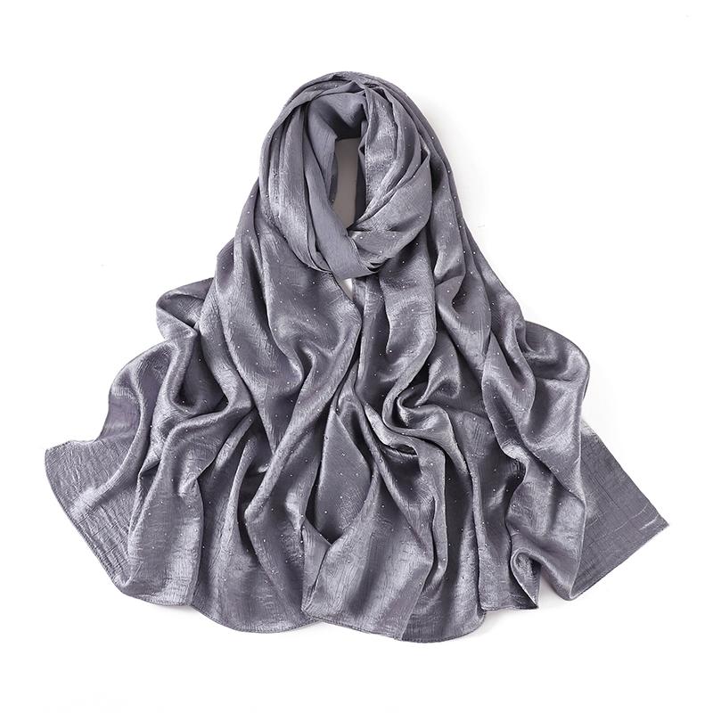 Muslim Chiffon Solid Color Hijab Scarf For Women Hijabs Scarves Squane Head Wrap Jersey Hijabs Islamic Turban Headband Shawl