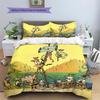 Crazy Summer Camp  Pattern Bedding Quilt Set  Home Decoration  Gift (1 * Duvet Cover + 2 * Pillowcase  Without Core)