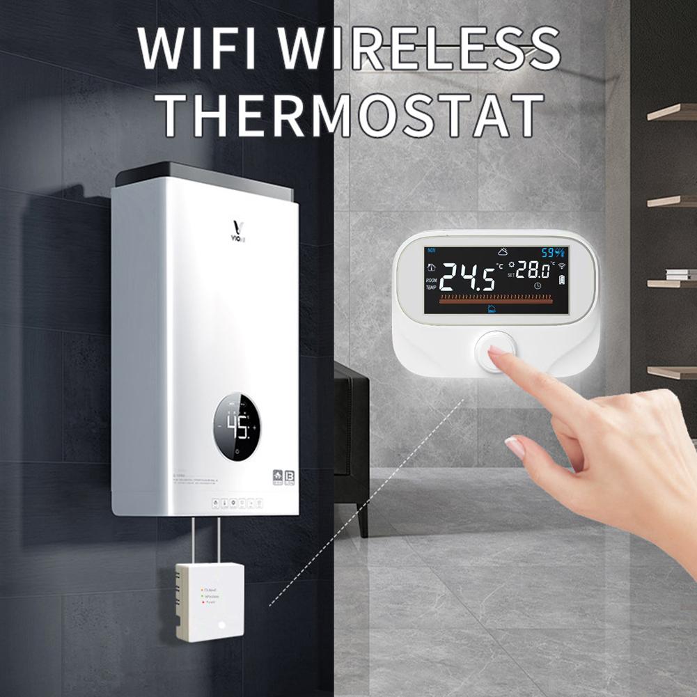 For Tuya WiFi Smart Home Thermostat Gas Boiler Water Heater Digital Temperature Controller Compatible With Alexas  Googles Home
