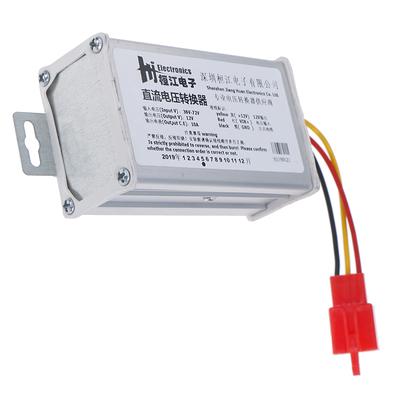 Elektrikli Araba Aküsü Arkı İçin Dc 36V-72V To 12V-10A 120W Dönüştürücü Adaptör