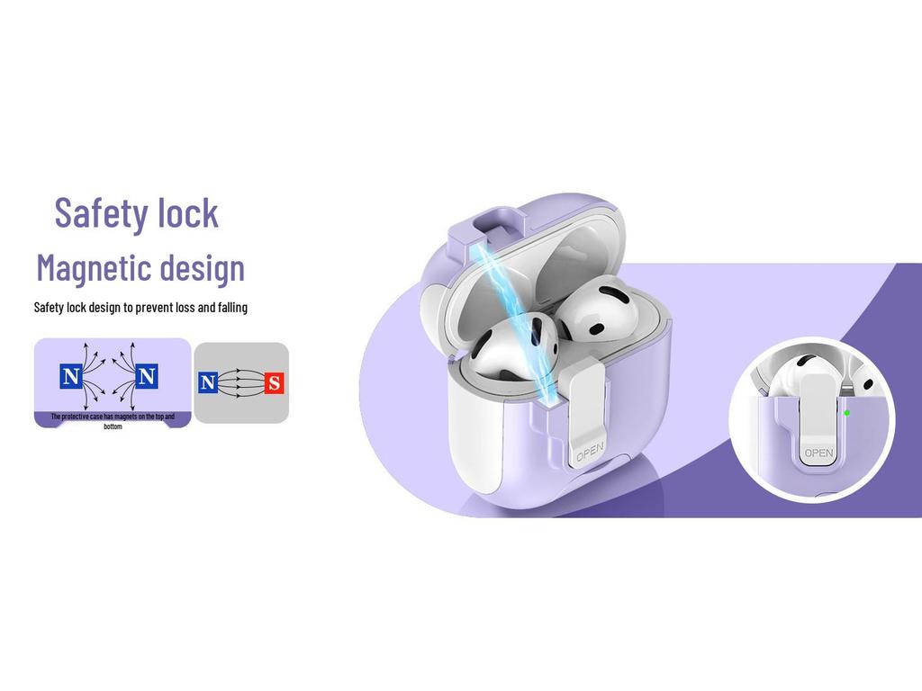 AirPods Pro 3 & 4 Protective Case with Pop-Up Stand