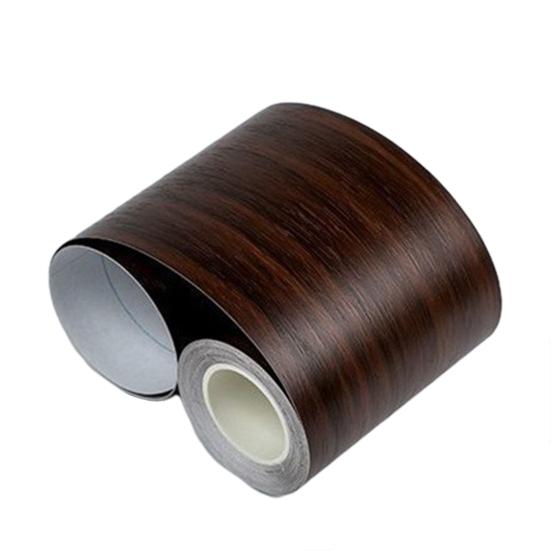 32.8FT Wood Grain Wallpaper Border Peel And Stick PVC Border Wall Decor Removable Waterproof Bathroom Mirror Frame Sticker for Bathroom Kitchen